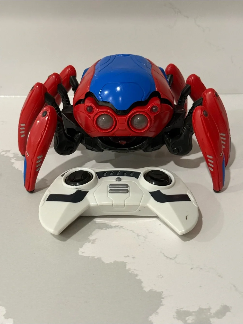 Original Spider-Bot with Remote Control Toy - Red & Blue - Used - Please Read